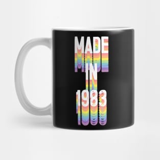 MADE IN 1983 / Birthday Typography Gift Design Mug